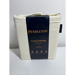 NWT Pendleton King Cooling Sheet Set King Size 4 Pcs Set Cream Ivory